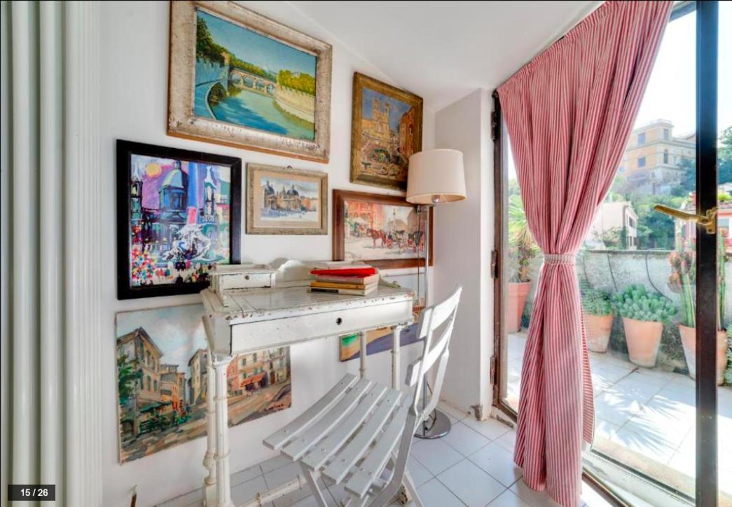 Luxury Art Apartment In Trastevere With Terrace Řím Exteriér fotografie
