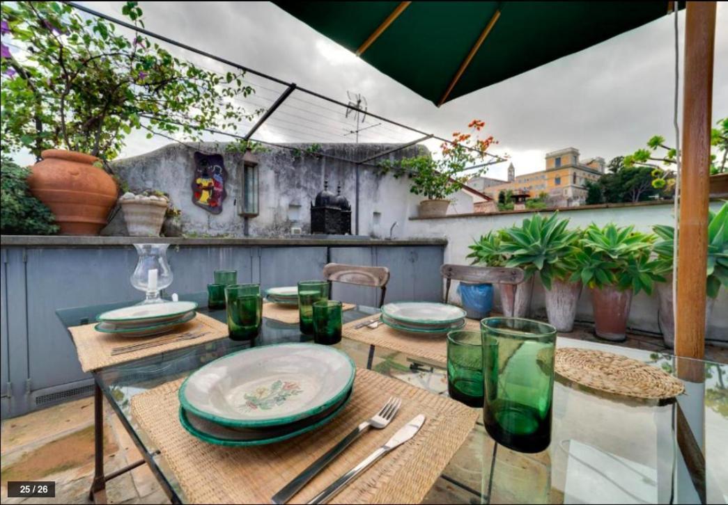 Luxury Art Apartment In Trastevere With Terrace Řím Exteriér fotografie
